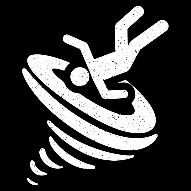 Cadeau drôle de chasseur de tempête de logo de tornade