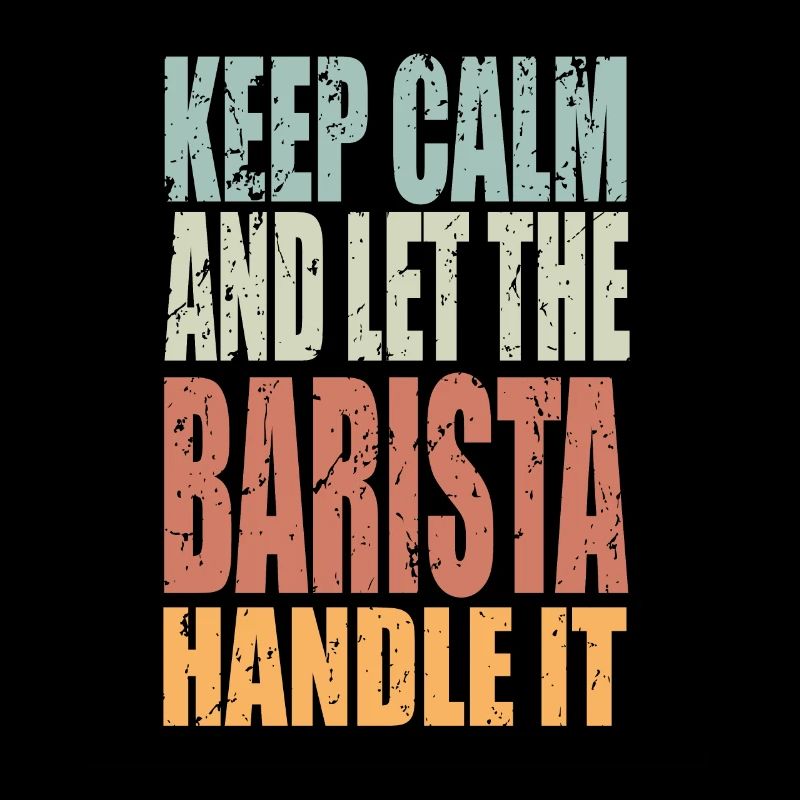 Keep Calm Barista Spruch Barista Geschenk