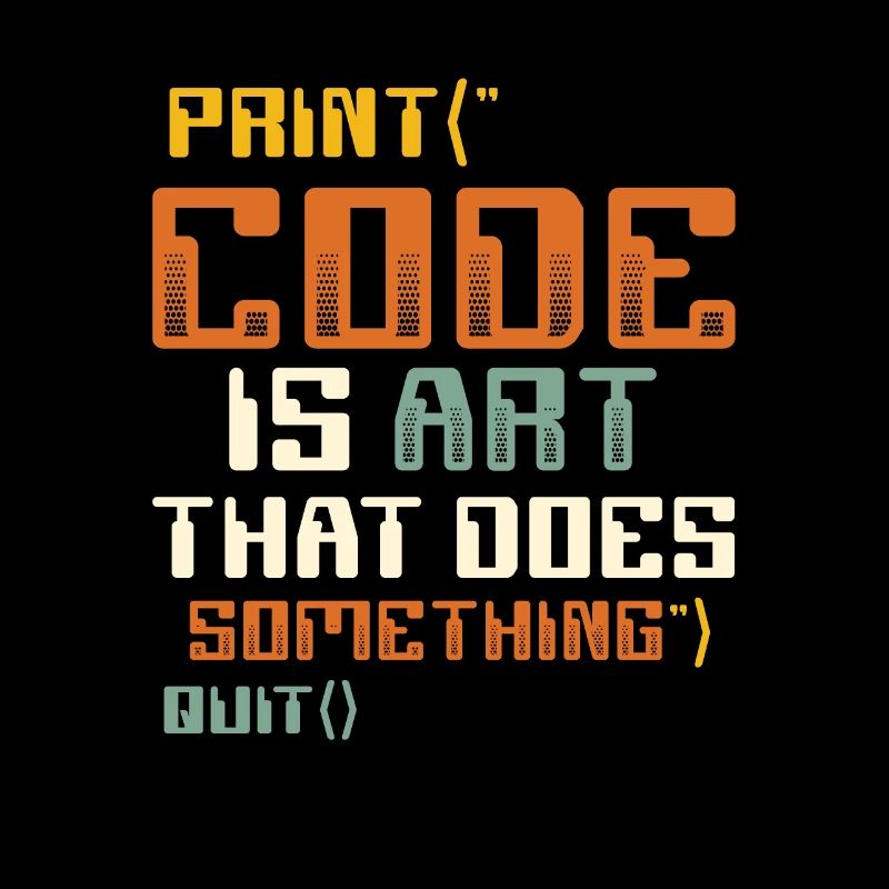 Le code est un art qui fait quelque chose, la programmation
