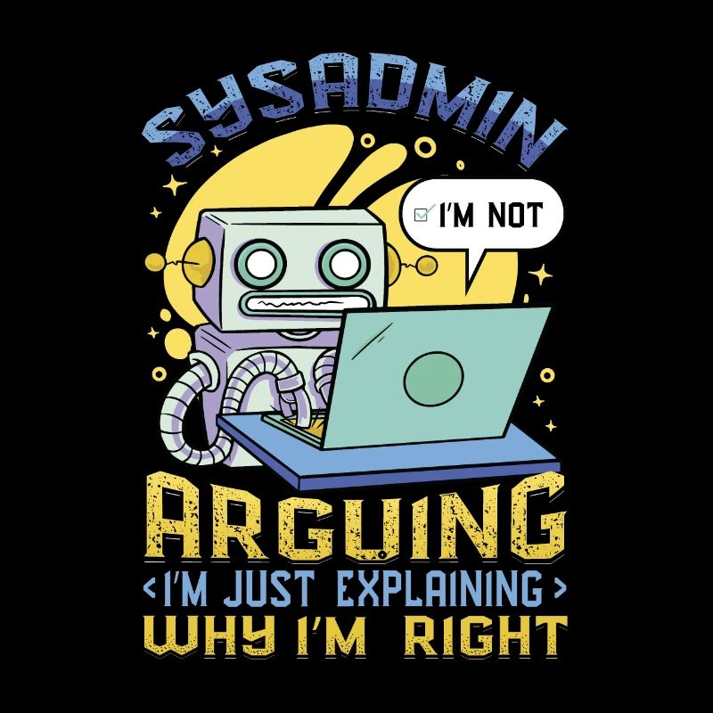 sysadmin, I'll explain why I'm the right one