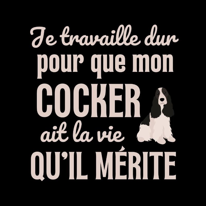 Chien mignon cocker