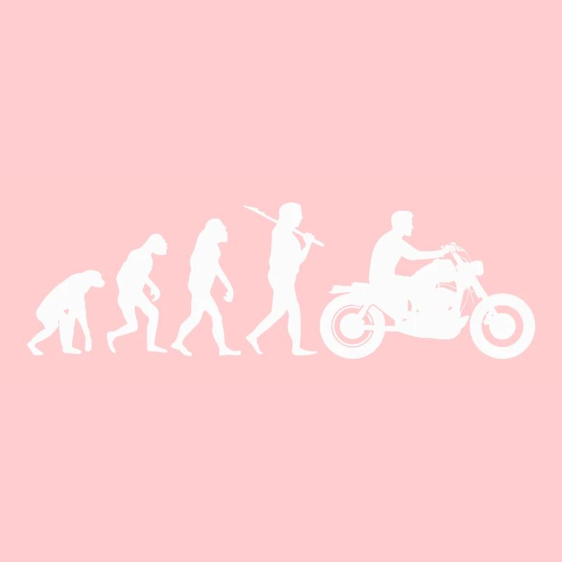 Evo Motorcycle Motorcyclist Biker Evolution