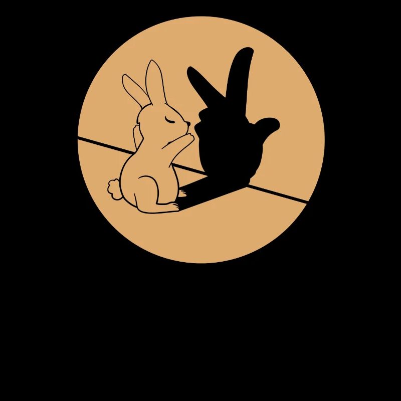 Funny bunny retro easter gift idea