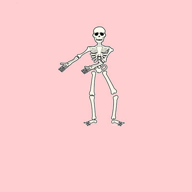 Floss Dance Move Skeleton