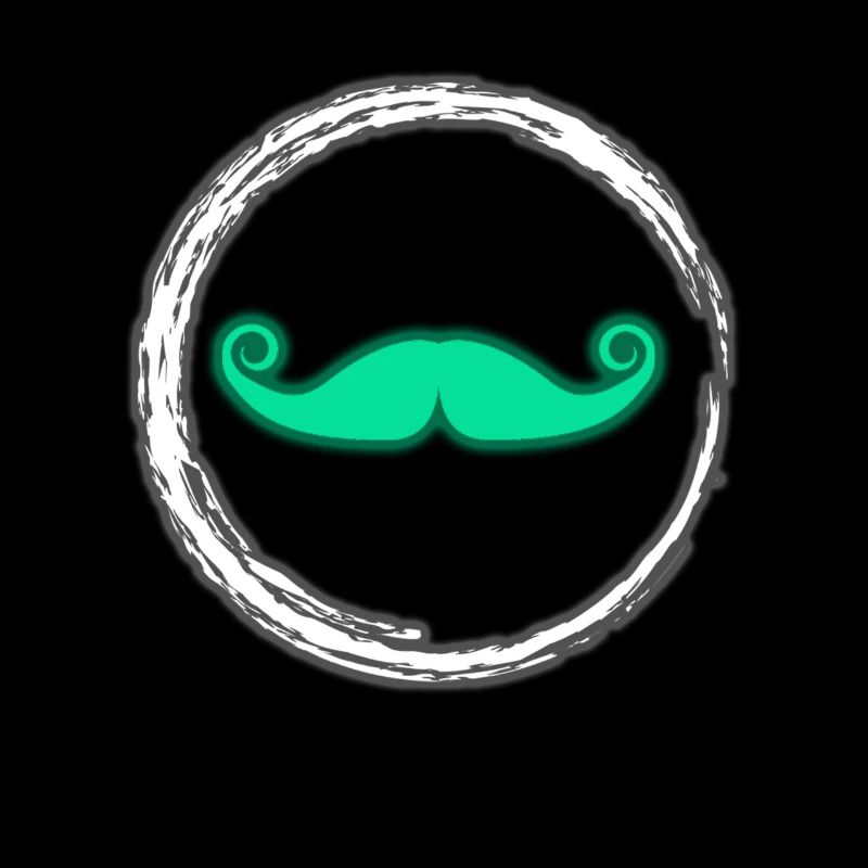 Glow Mustache Neon Party Glowing Effect Retro