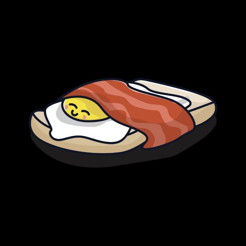 Fried egg bacon breakfast sleeps