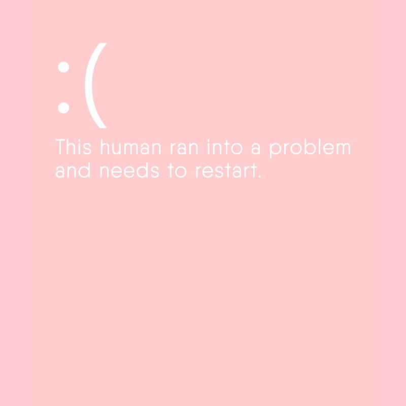 Computer Nerd Blue Screen