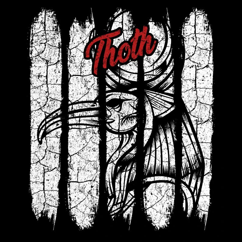 Déesse de cadeau Vintage Thoth Silhouette rétro