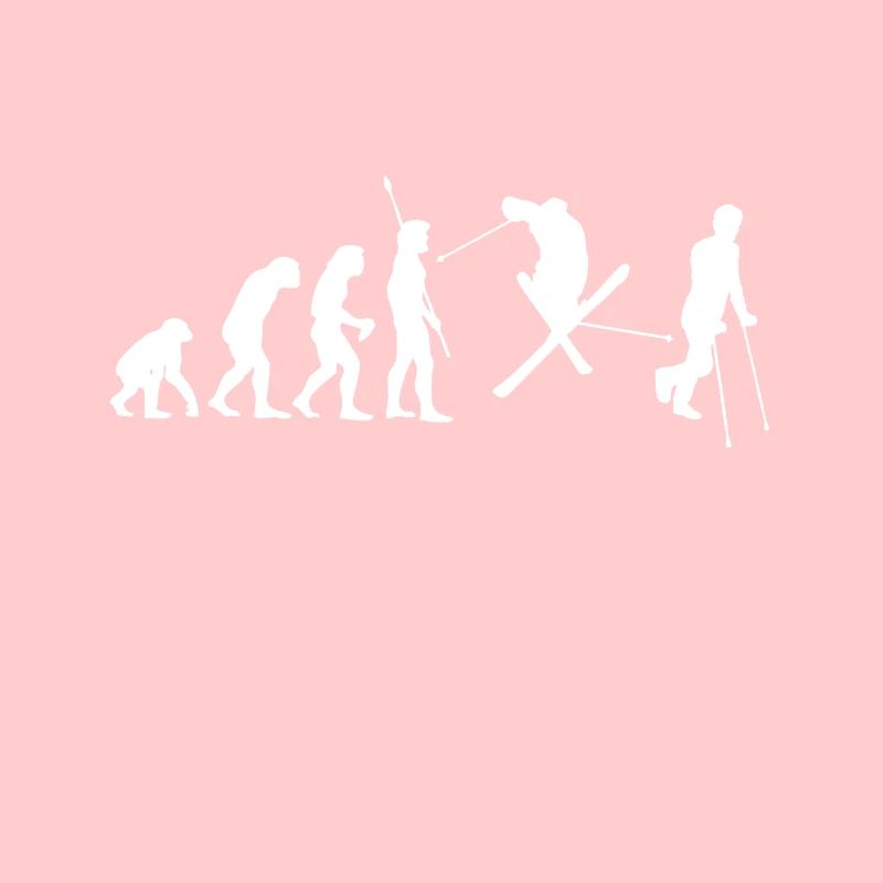 Lustiges Ski Evolution Wintersport Fun Geschenk
