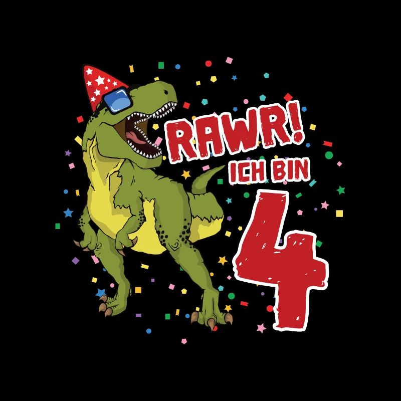 4. Geburtstag Dinosaurier Geburtstags Geschenk