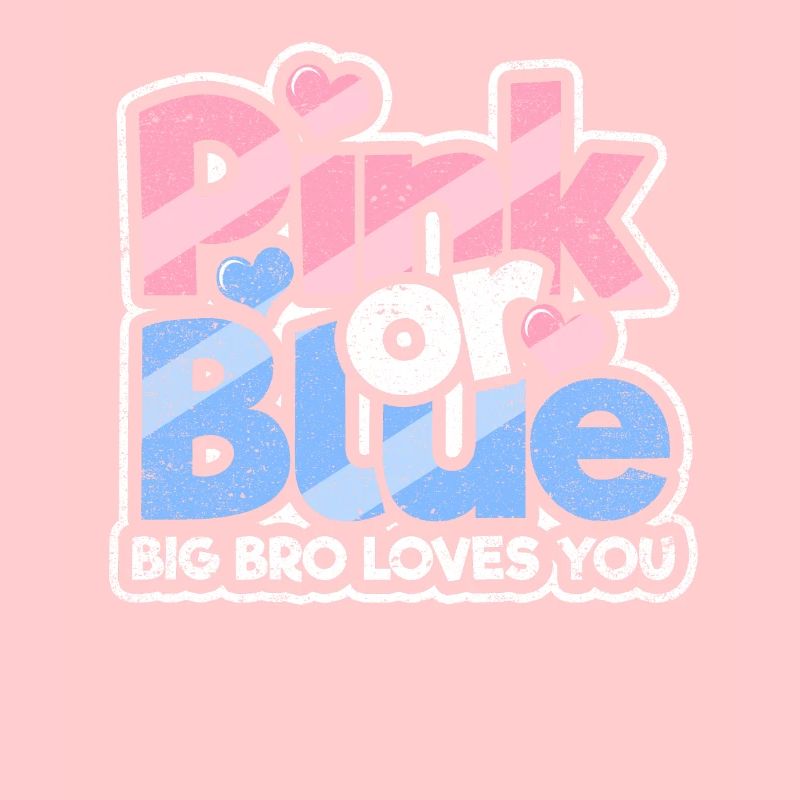 Rosa oder blaues großes Bro liebt Sie