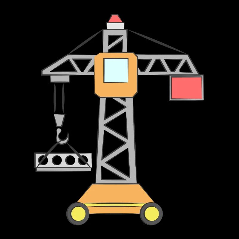 Kran Kinder Baustelle