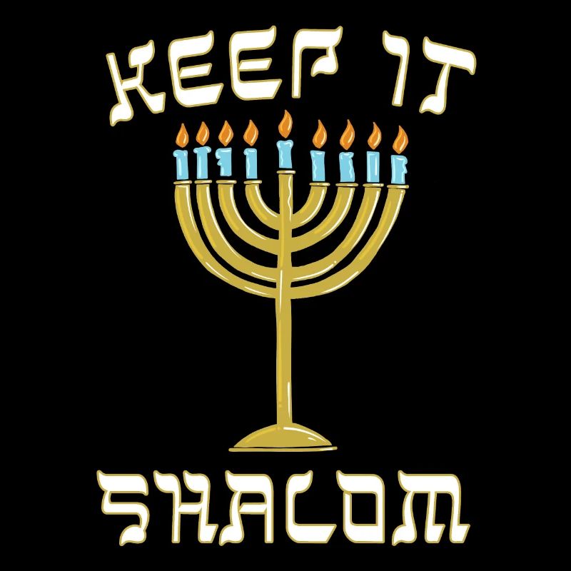 MĂŠnorah de Hanoucca "Keep is Shalom" (Garder est
