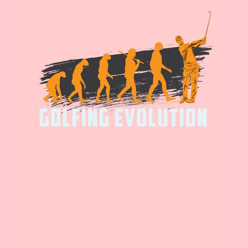 GOLFING EVOLUTION golfeur motif de golf