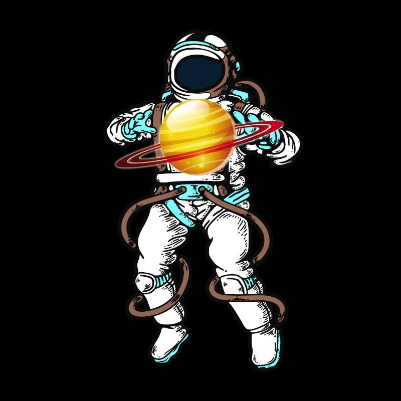 Outer Space Planet Orbit Galaxy Nerd Cool