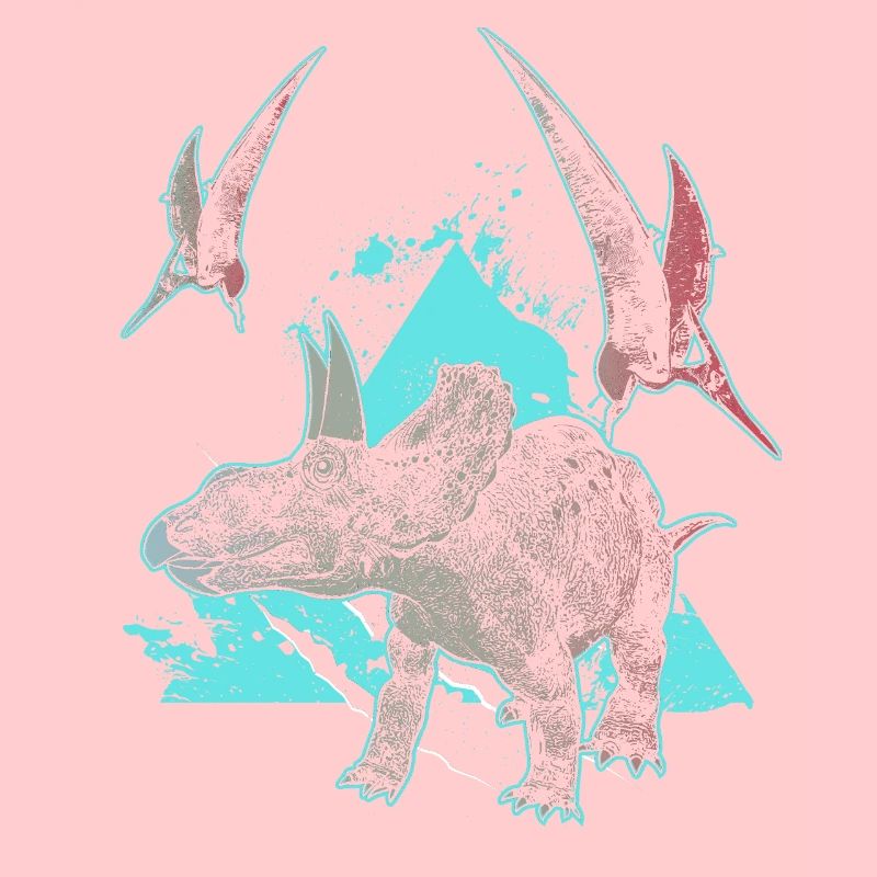 Dicératops dinosaure herbivore des temps primitifs