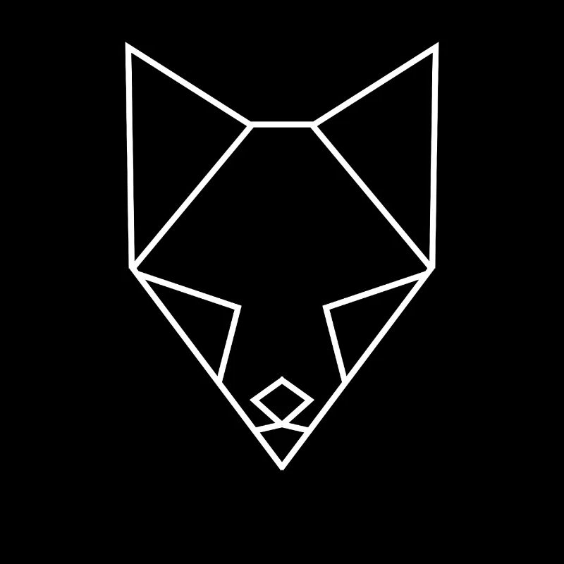 Fox polygon design minimalism gift