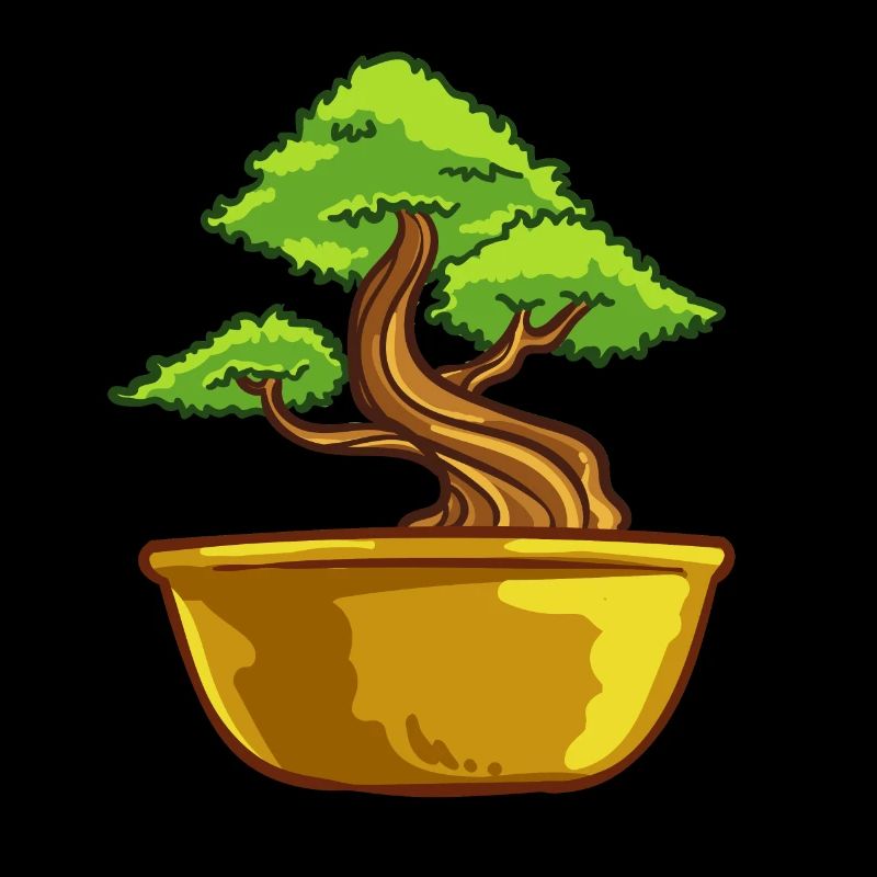 Bonsai tree plants Japan tree cut gift