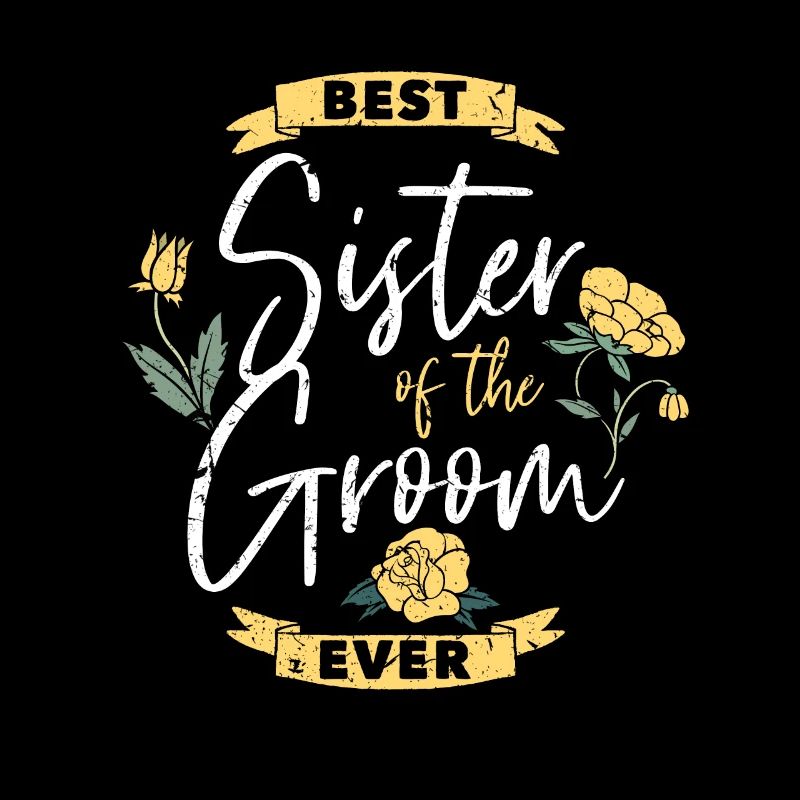 Groom sister wedding support