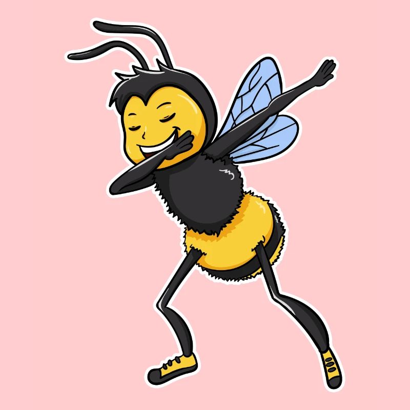Bee Bees Dabbing Dance Funny Honey Gift