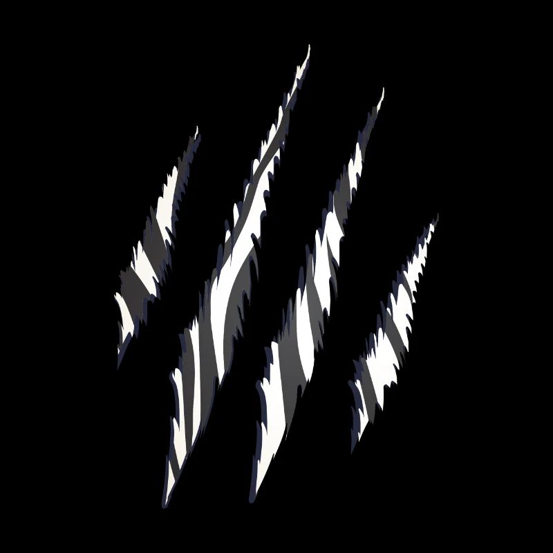 Zebra Zebramuster Krallen Muster