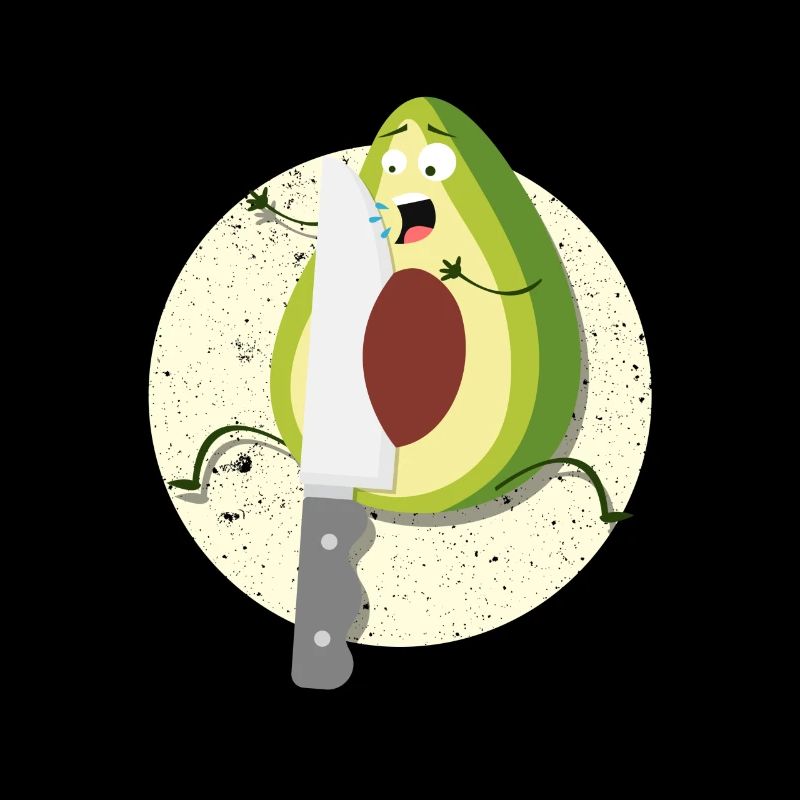 Avocado Lustig Lecker Messer Essen