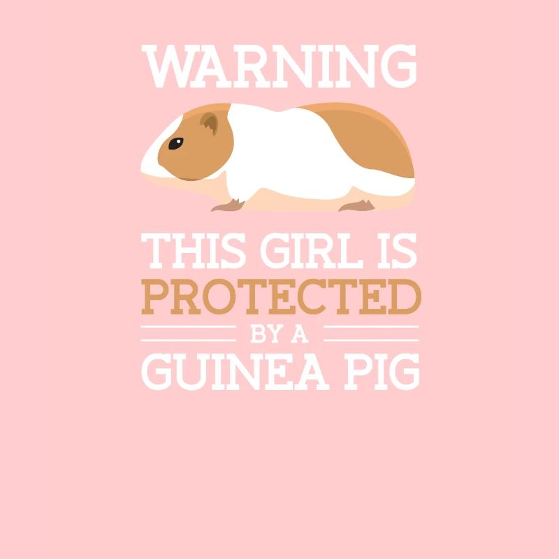 Fille est protégée par un cochon inde