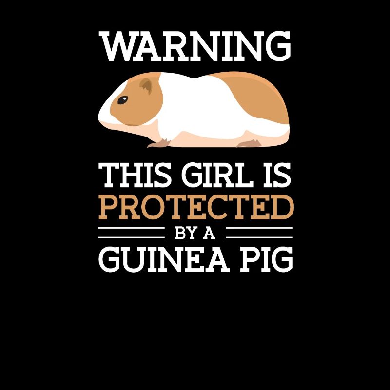 Fille est protégée par un cochon inde