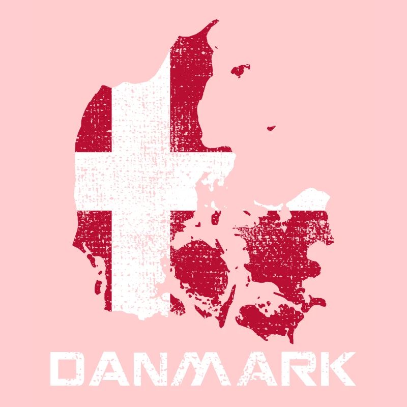 Denmark Danish Flag Map