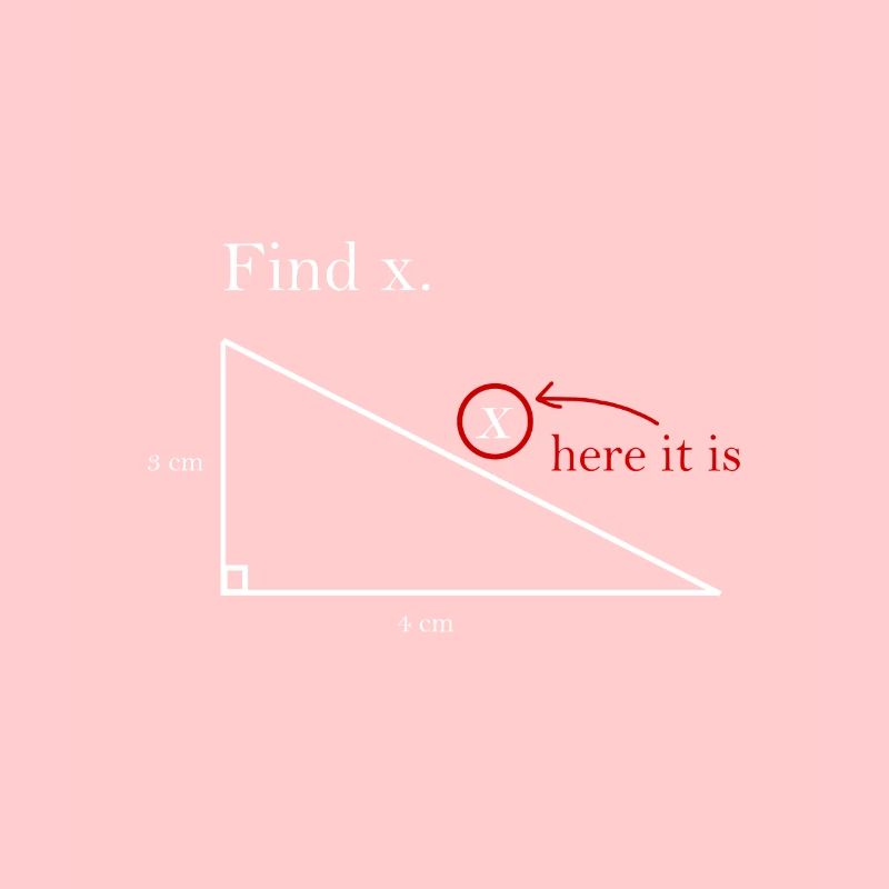 Finde X math Geschenk