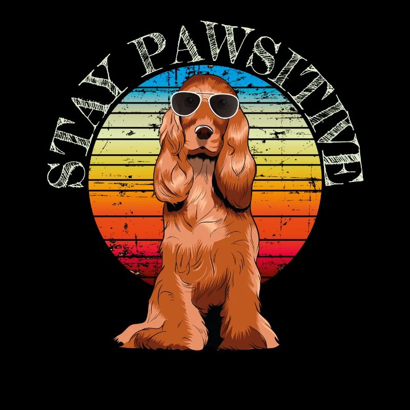 English Cocker Spaniel retro gift shirt