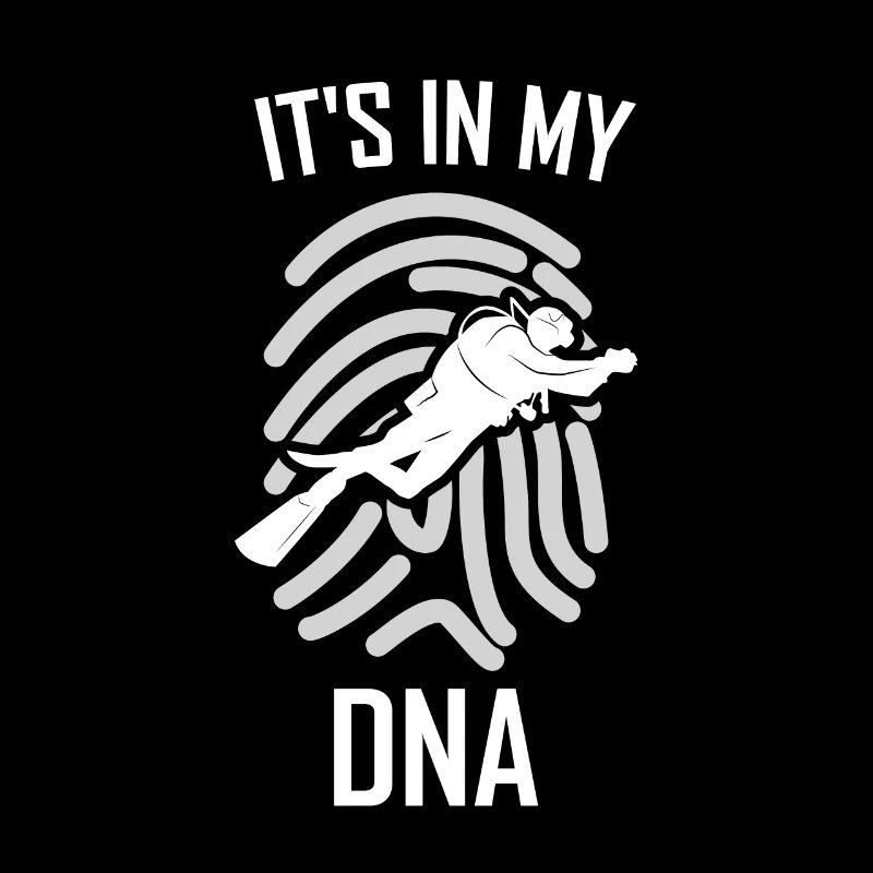 T-shirt de plongeur de plongée c'est dans mon ADN