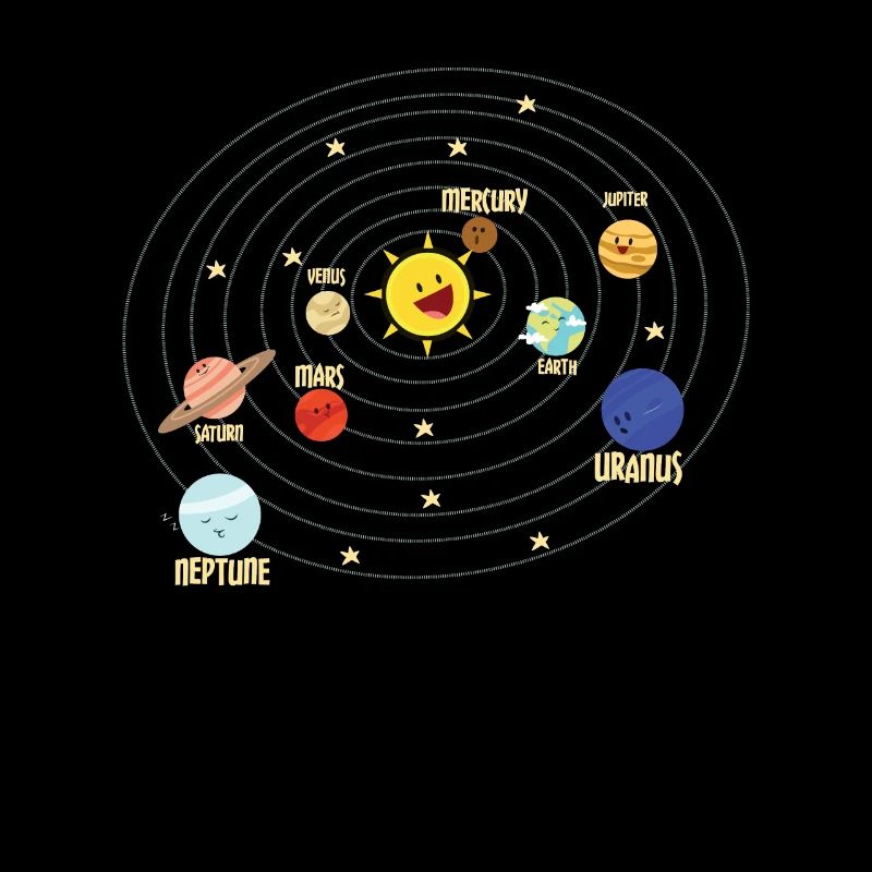 Système solaire de l'école primaire dans l'espace cadeau