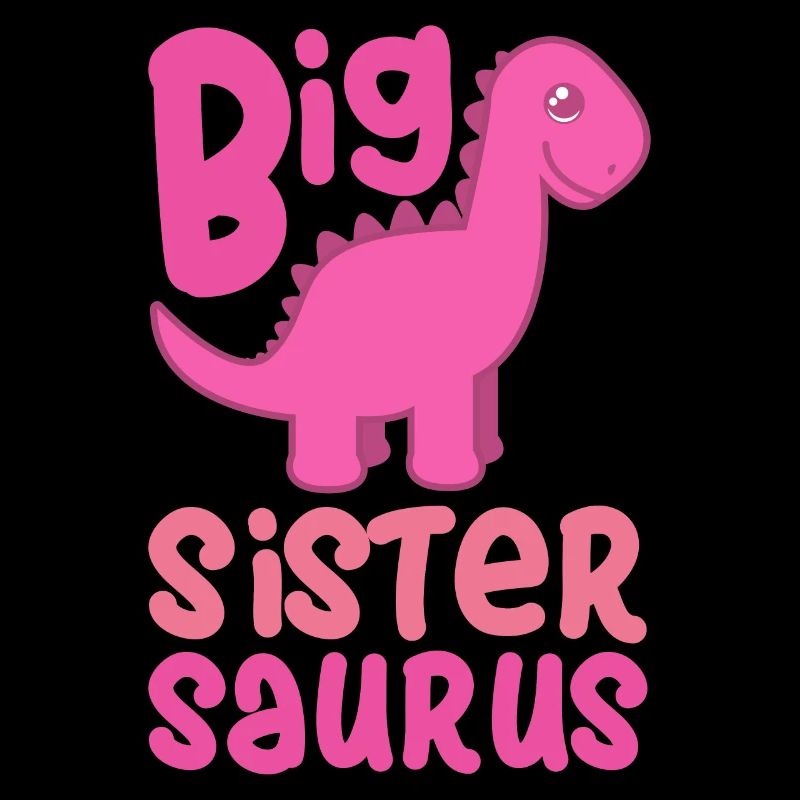 Große Schwester Saurus Dinosaurier Dino Pink