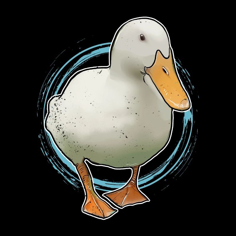 lustige Gans mit Tierblick Vogel