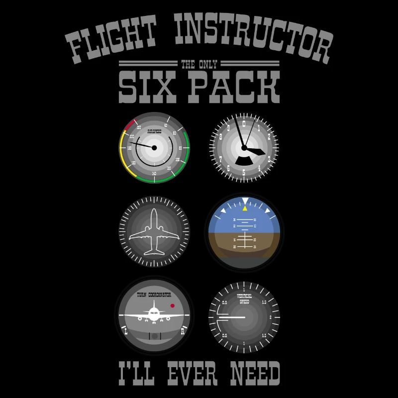 FLIGHT INSTRUCTOR SIXPACK Gift For Flight Instructors