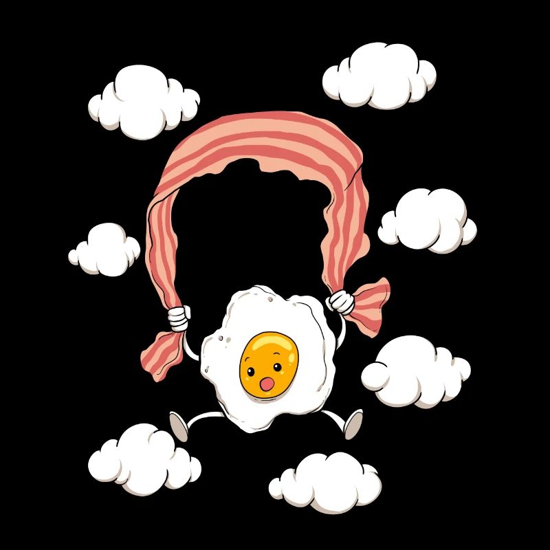 Air breakfast sky eggs bacon fried egg early egg
