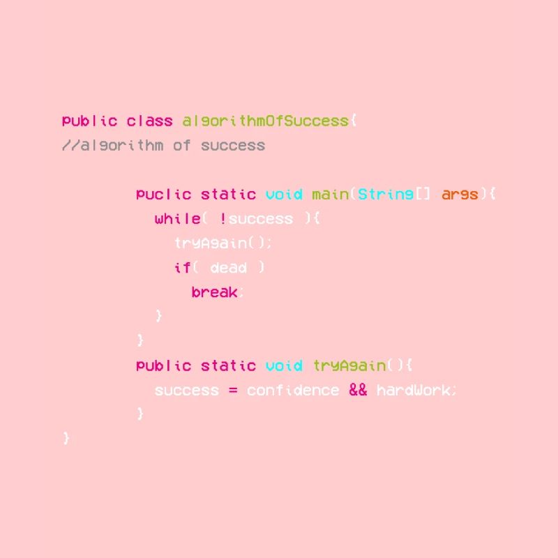 Algorithm Of Success - Coder - Computer Scientist