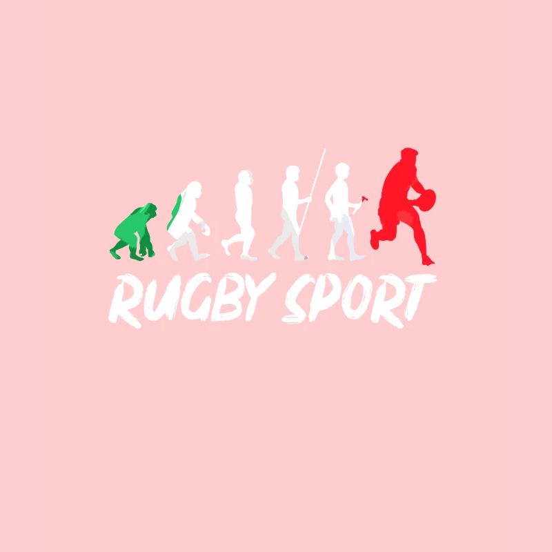 Conception cadeau Rugby Sport Evolution History