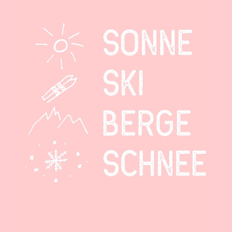 Sun, ski, mountains, snow