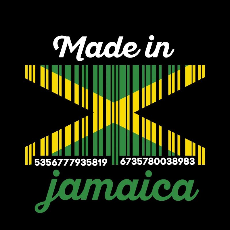 Drapeau Jamaïque code à barres