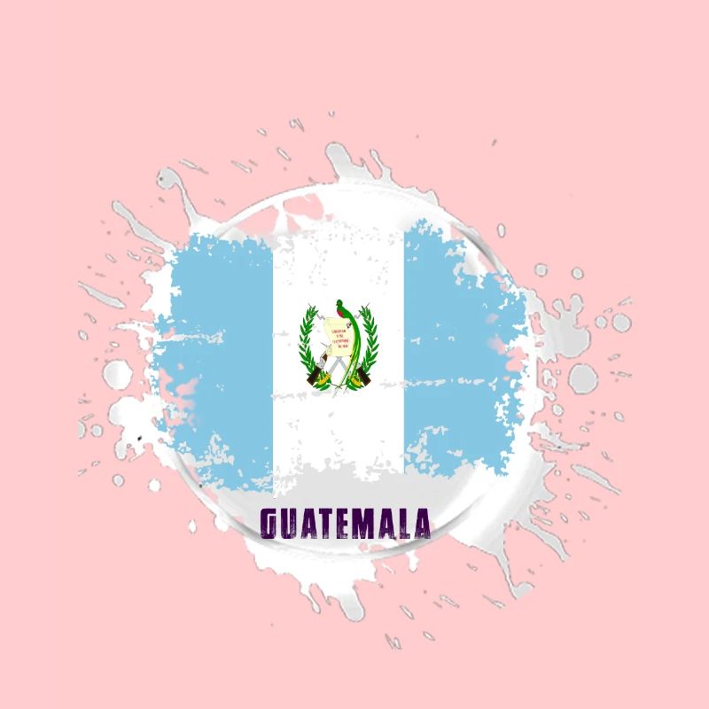 Drapeau du Guatemala avec blob