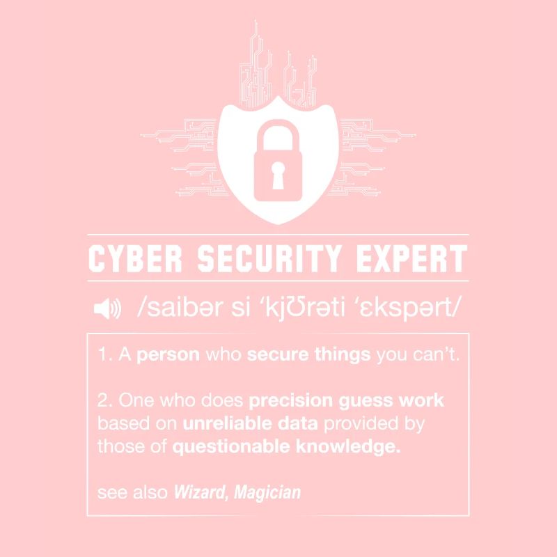 Programmeur de définition de cybersécurité IT nerd