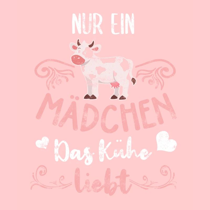 Süsse Kuh Nur ein Mädchen das Kühe liebt Bauer