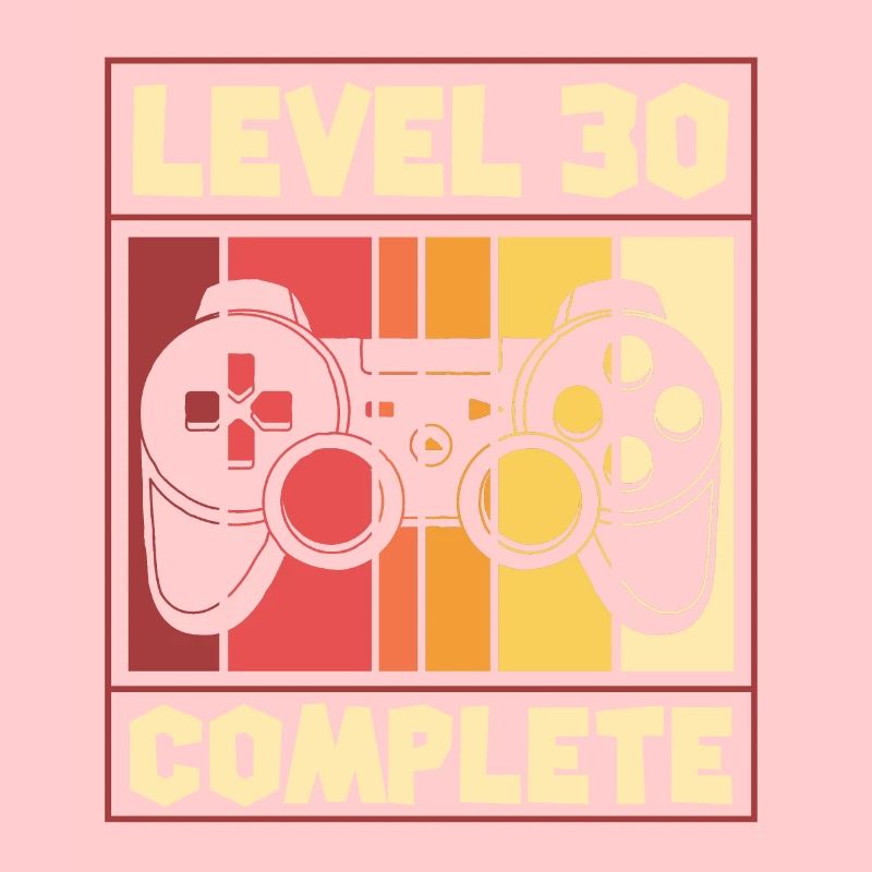 Level 30 Complete - Gaming, Geburtstag