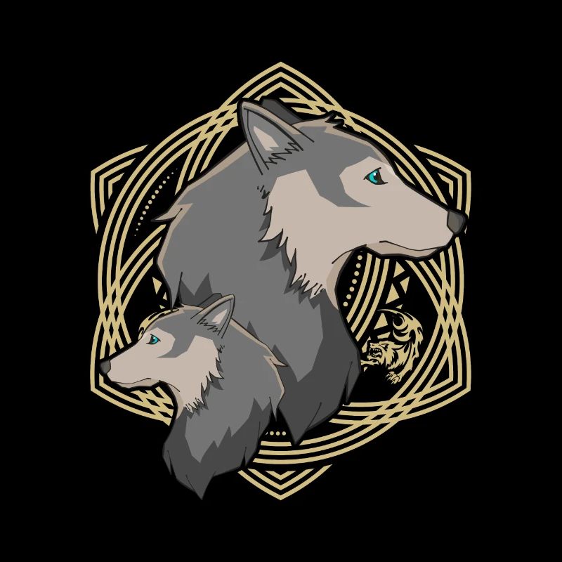 Wolf Wlfe Wolfsrudel Geschenk