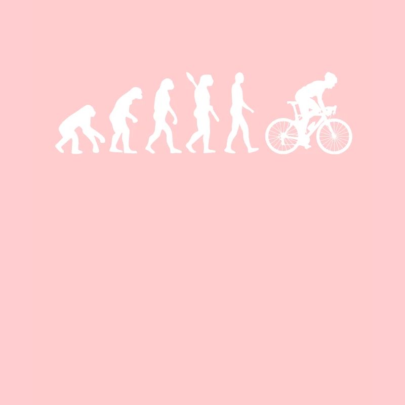 Rennradfahrer - Evolution des Menschen / Darwin