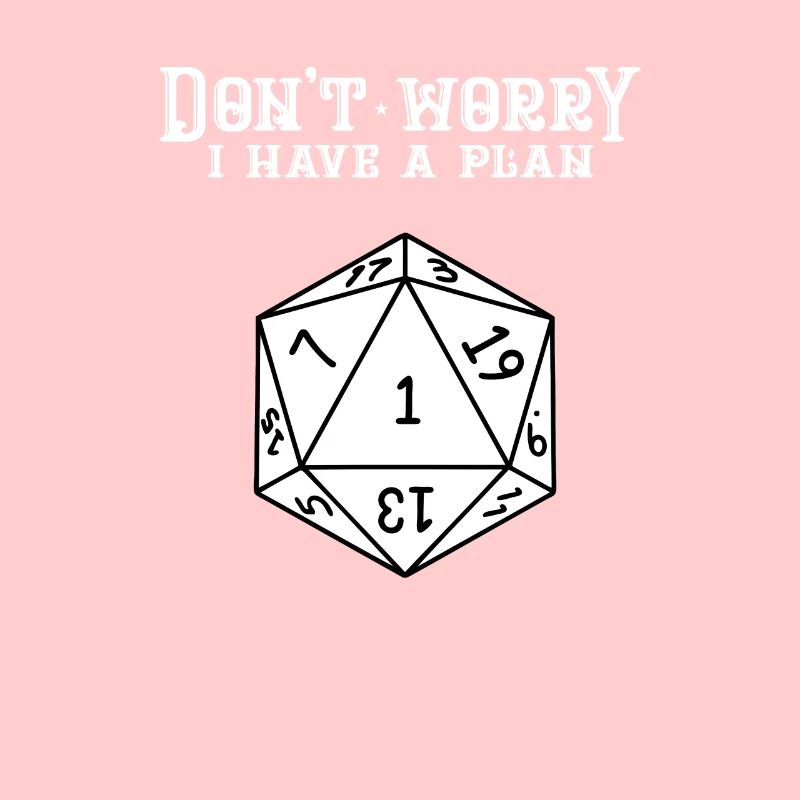 Don’t Worry I Have a Plan 20 Cubes