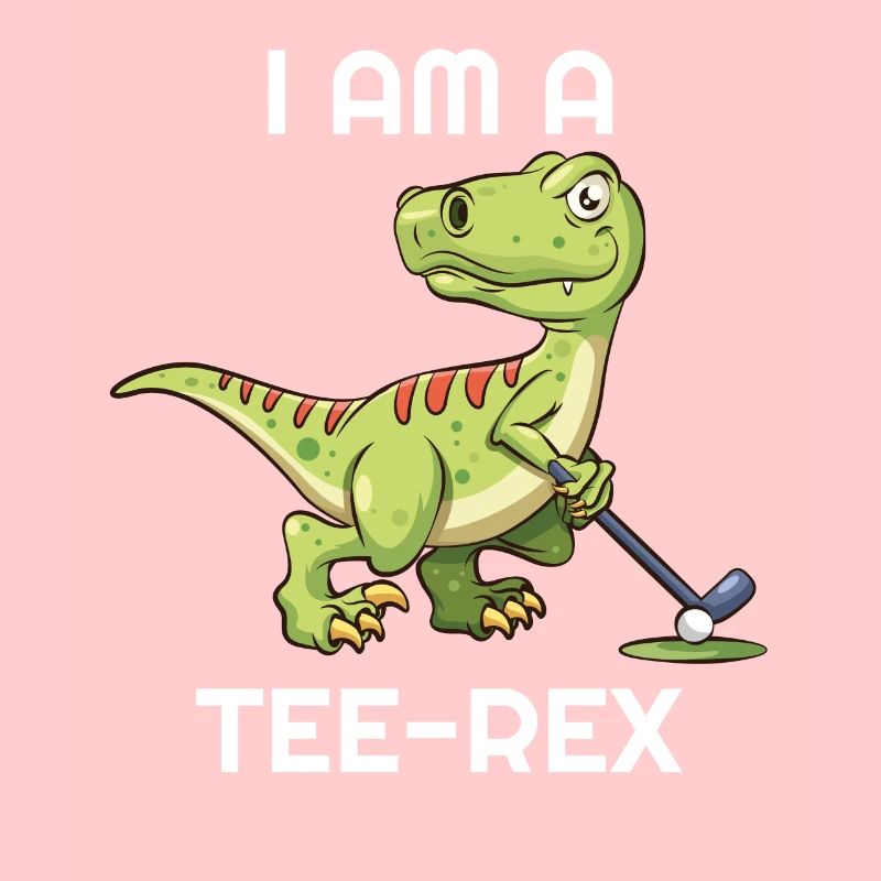 Ich Bin Ein Tee Rex Dinosaurier Golfen Golfer