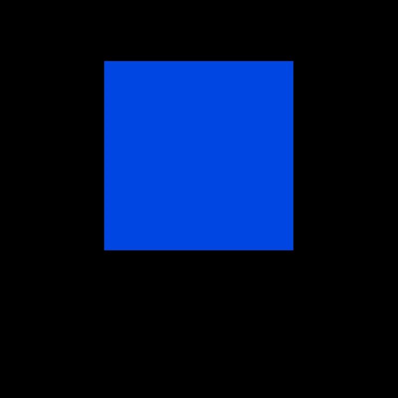 blaues Quadrat